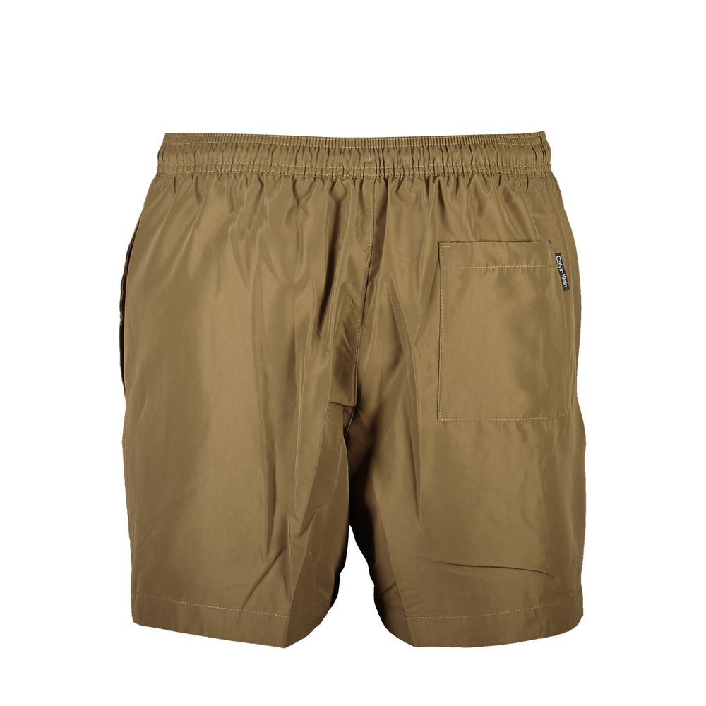 Calvin Klein Marrone Polyester Men's Swim Boxer - Zeiniez