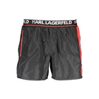 Karl Lagerfeld Nero Poliestere Mens Swim Boxer - Zeiniez