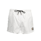 Karl Lagerfeld Bianco Polyester Men's Swim Boxer - Zeiniez