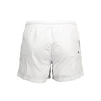 Karl Lagerfeld Bianco Polyester Men's Swim Boxer - Zeiniez