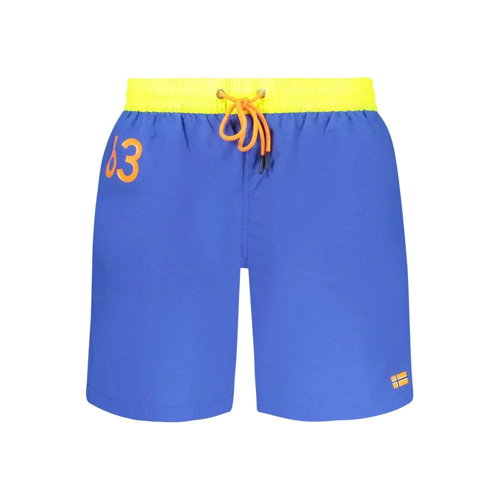 Norway 1963 Blu Poliammide Men Swim Boxer - Zeiniez