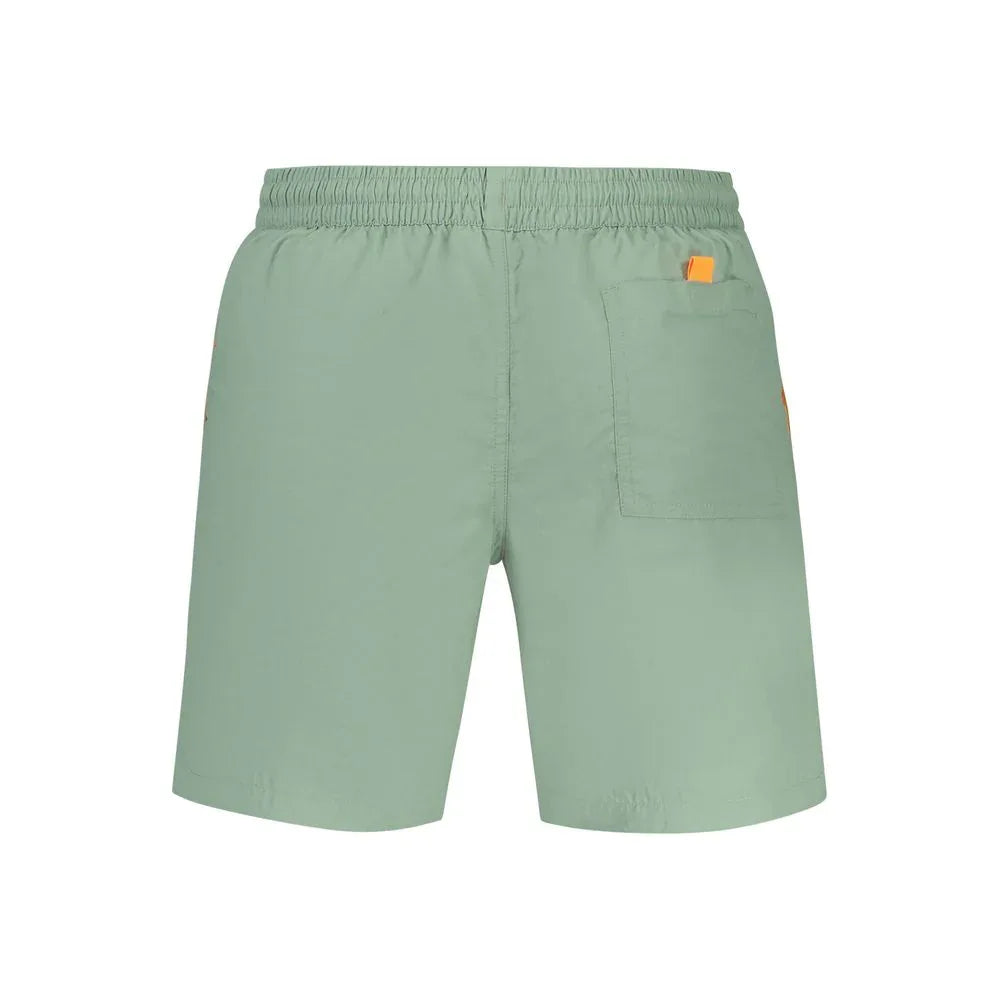 Norway 1963 Verde Poliammide Men's Swim Boxer - Zeiniez