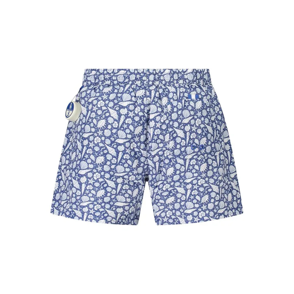 North Sails Blu Polyester Men's Swim Boxer - Zeiniez