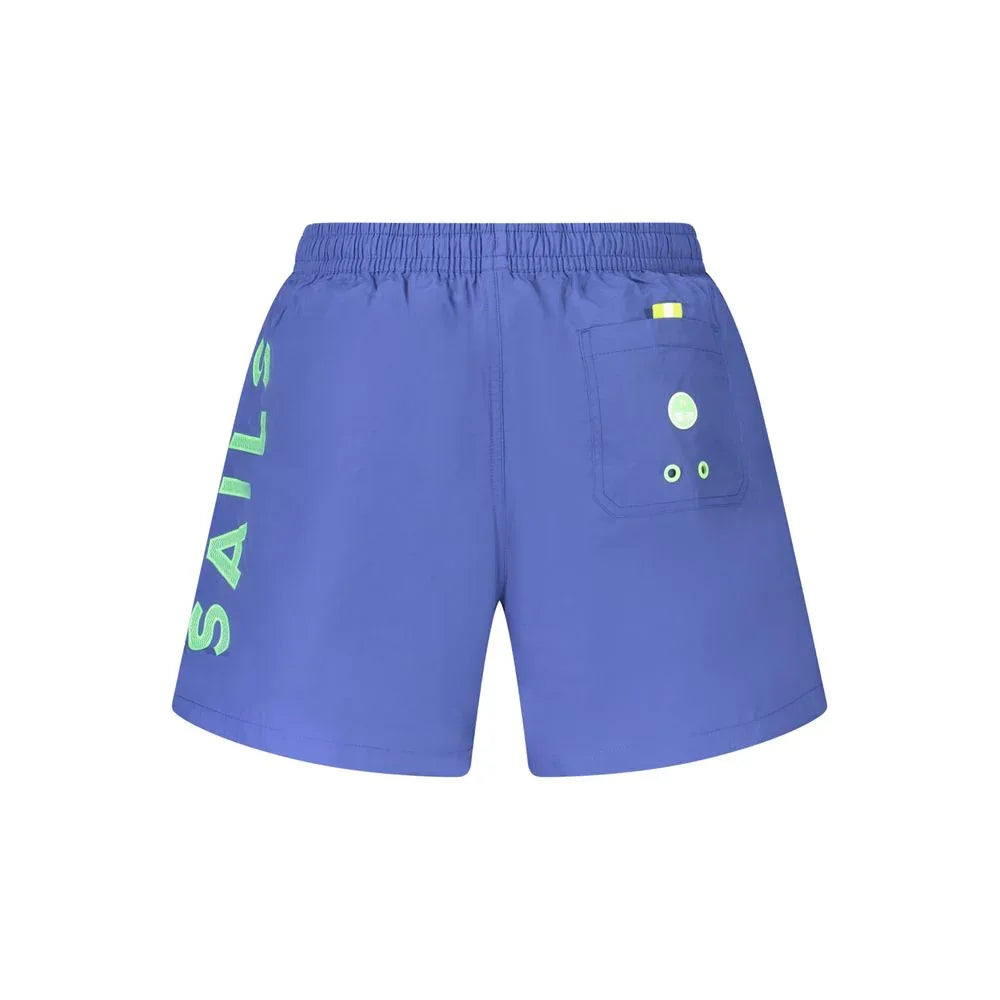 North Sails Blue Nylon Men's Swim Trunk - Zeiniez