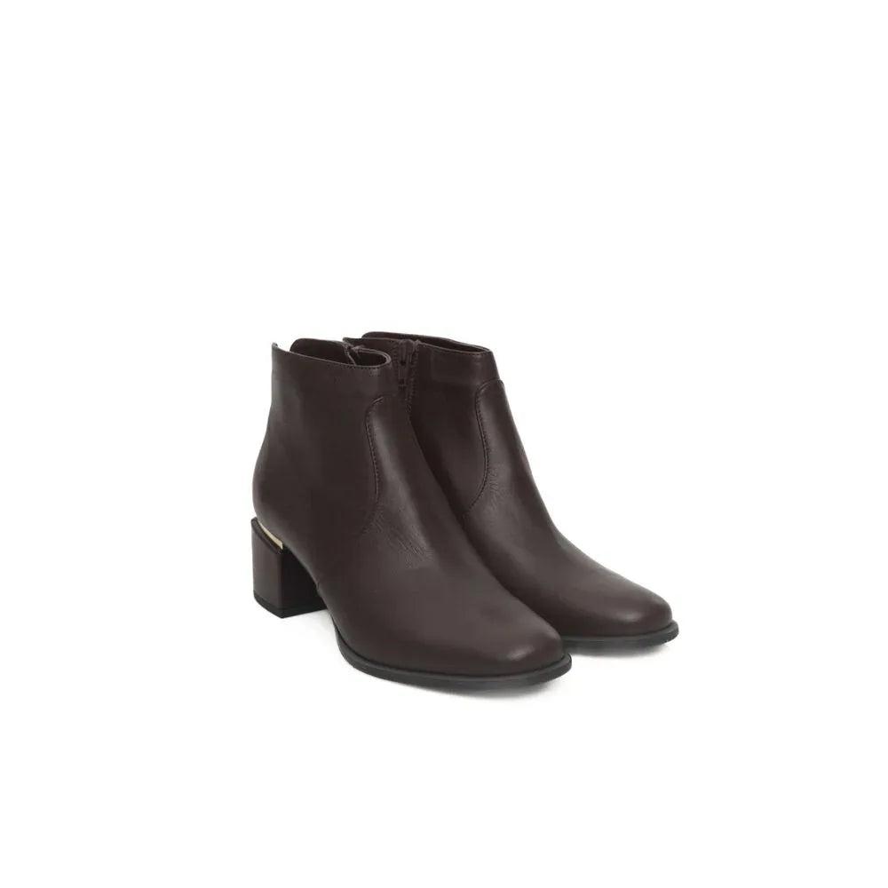 Cerruti 1881 Burgundy Cowhide Women Boot - Zeiniez