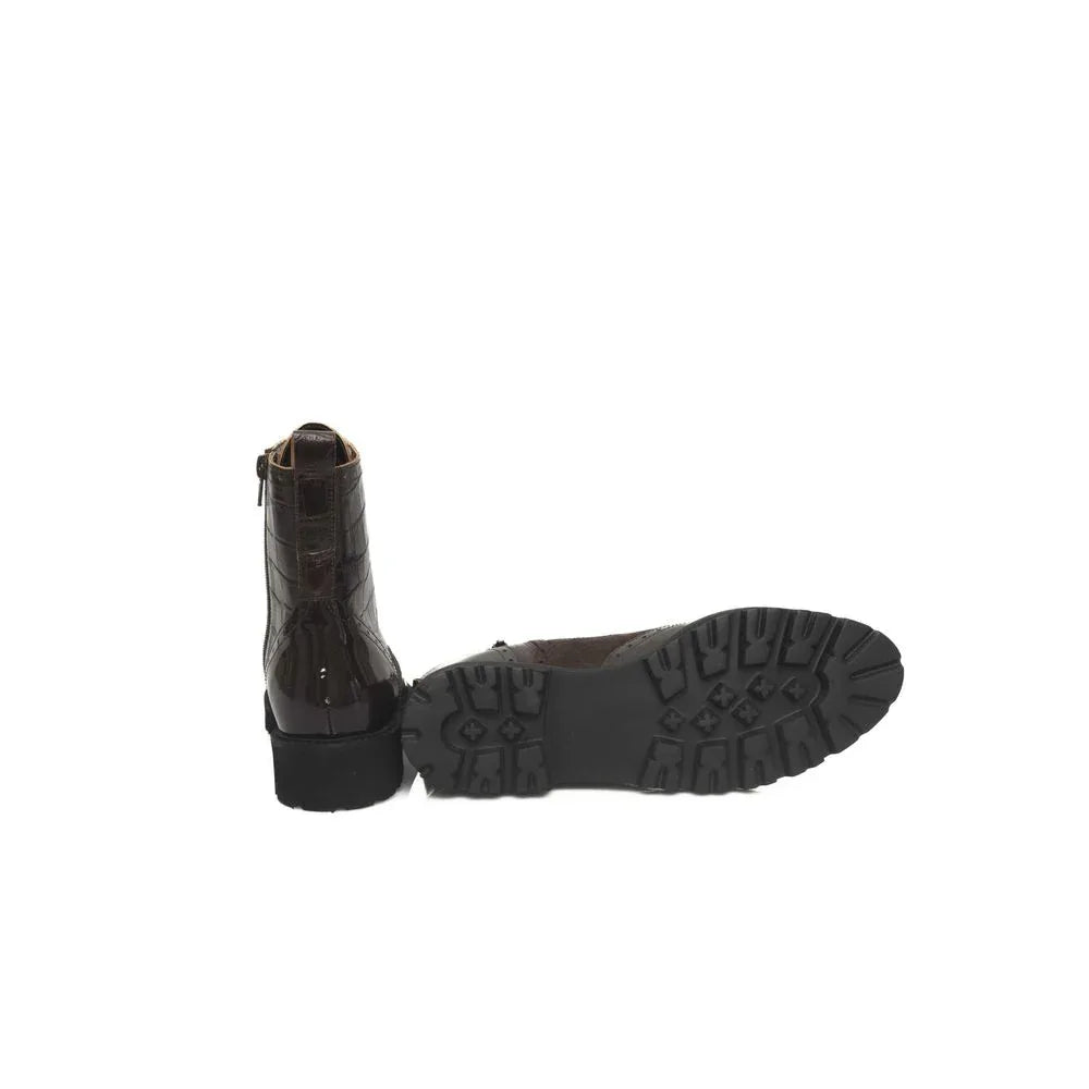 Cerruti 1881 Brown Cowhide Women's Boot - Zeiniez