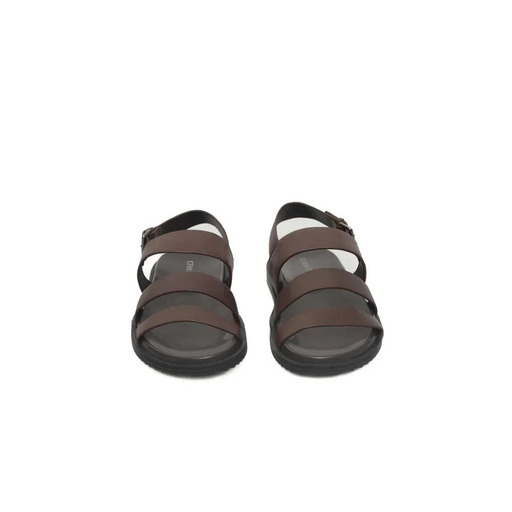 Cerruti 1881 Brown Cowhide Men Sandal - Zeiniez