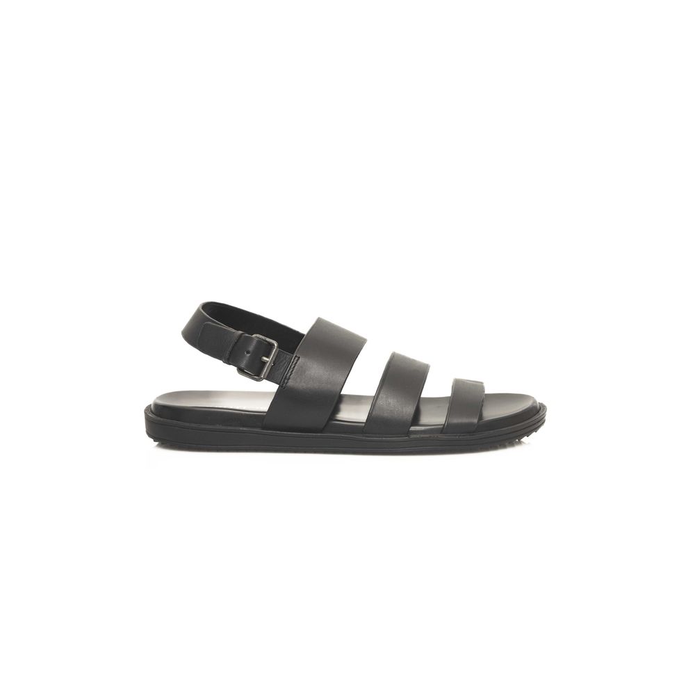 Cerruti 1881 Black Cowhide Men Sandal - Zeiniez