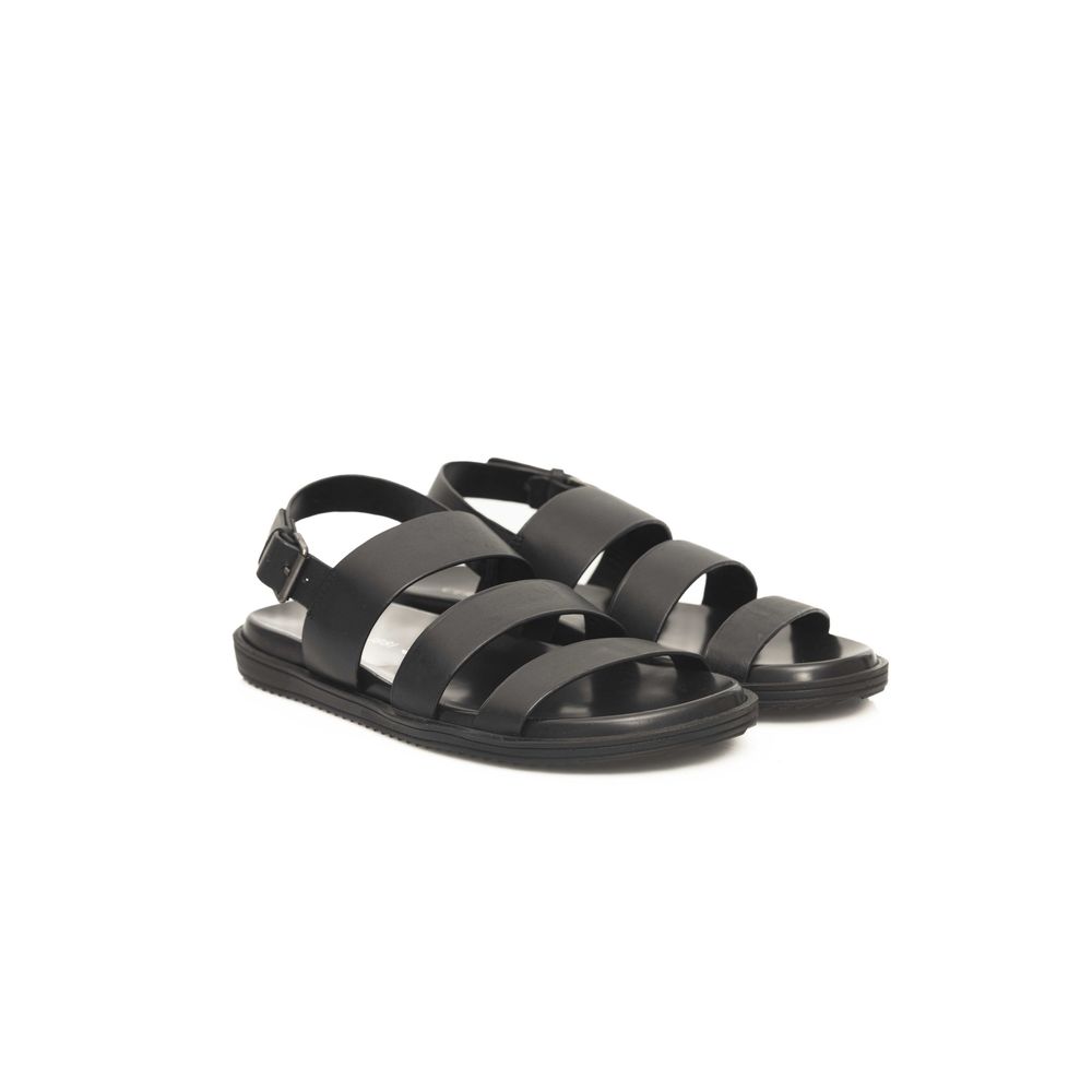 Cerruti 1881 Black Cowhide Men Sandal - Zeiniez