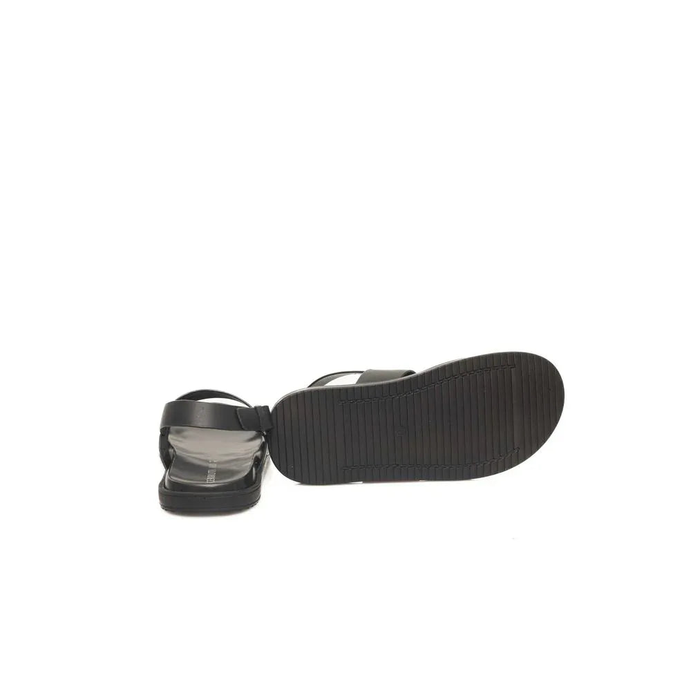 Cerruti 1881 Black Cowhide Men Sandal - Zeiniez