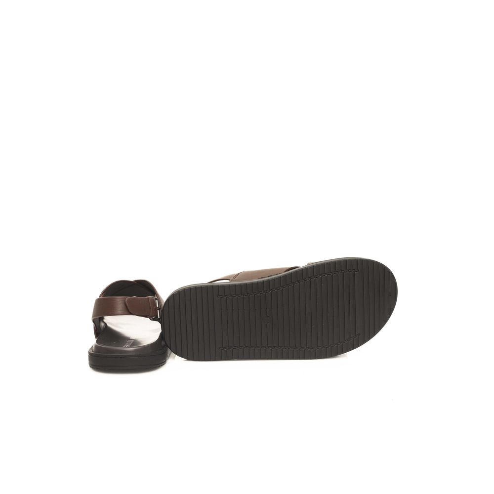 Cerruti 1881 Brown Cowhide Men Sandal - Zeiniez