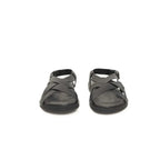 Cerruti 1881 Black Leather Men Sandal - Zeiniez