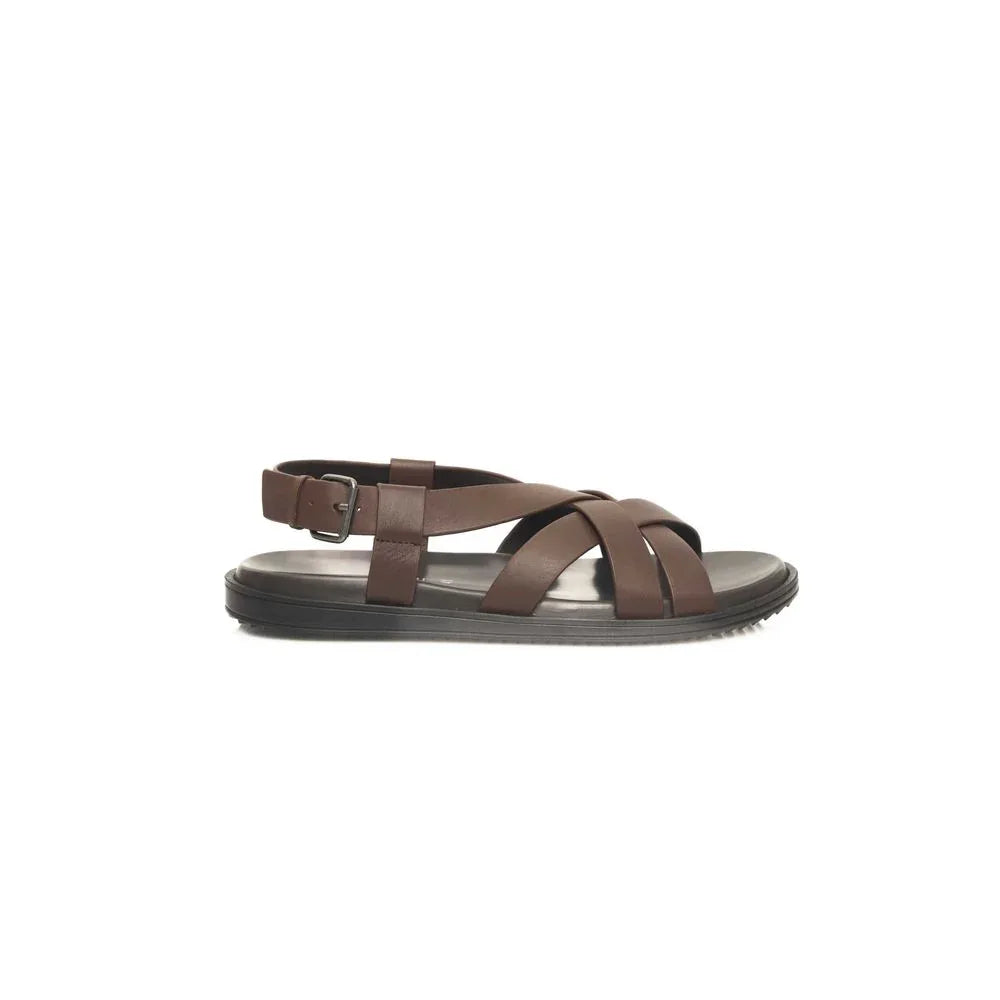 Cerruti 1881 Brown Cowhide Men Sandal - Zeiniez