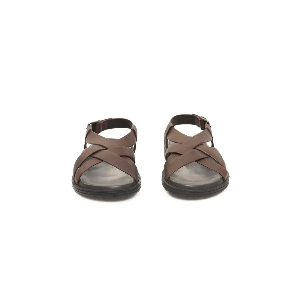 Cerruti 1881 Brown Cowhide Men Sandal - Zeiniez