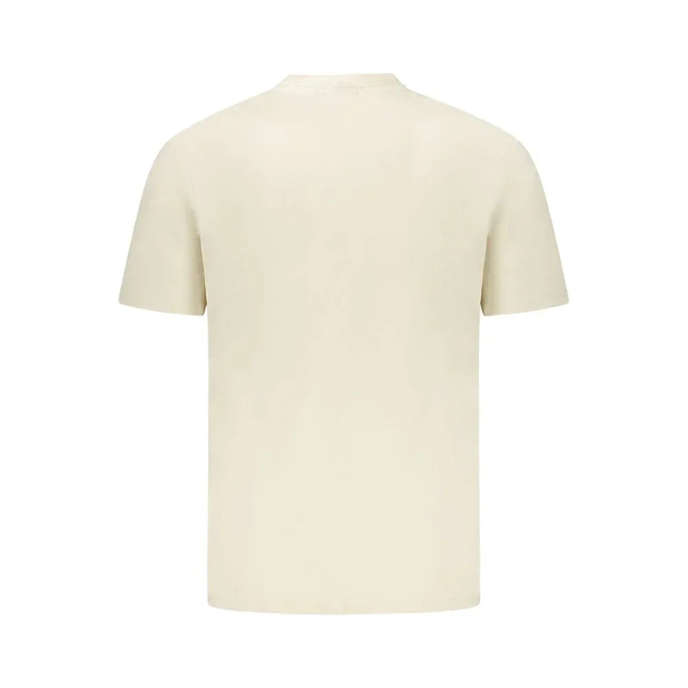 Napapijri Beige Cotton Men T-Shirt - Zeiniez