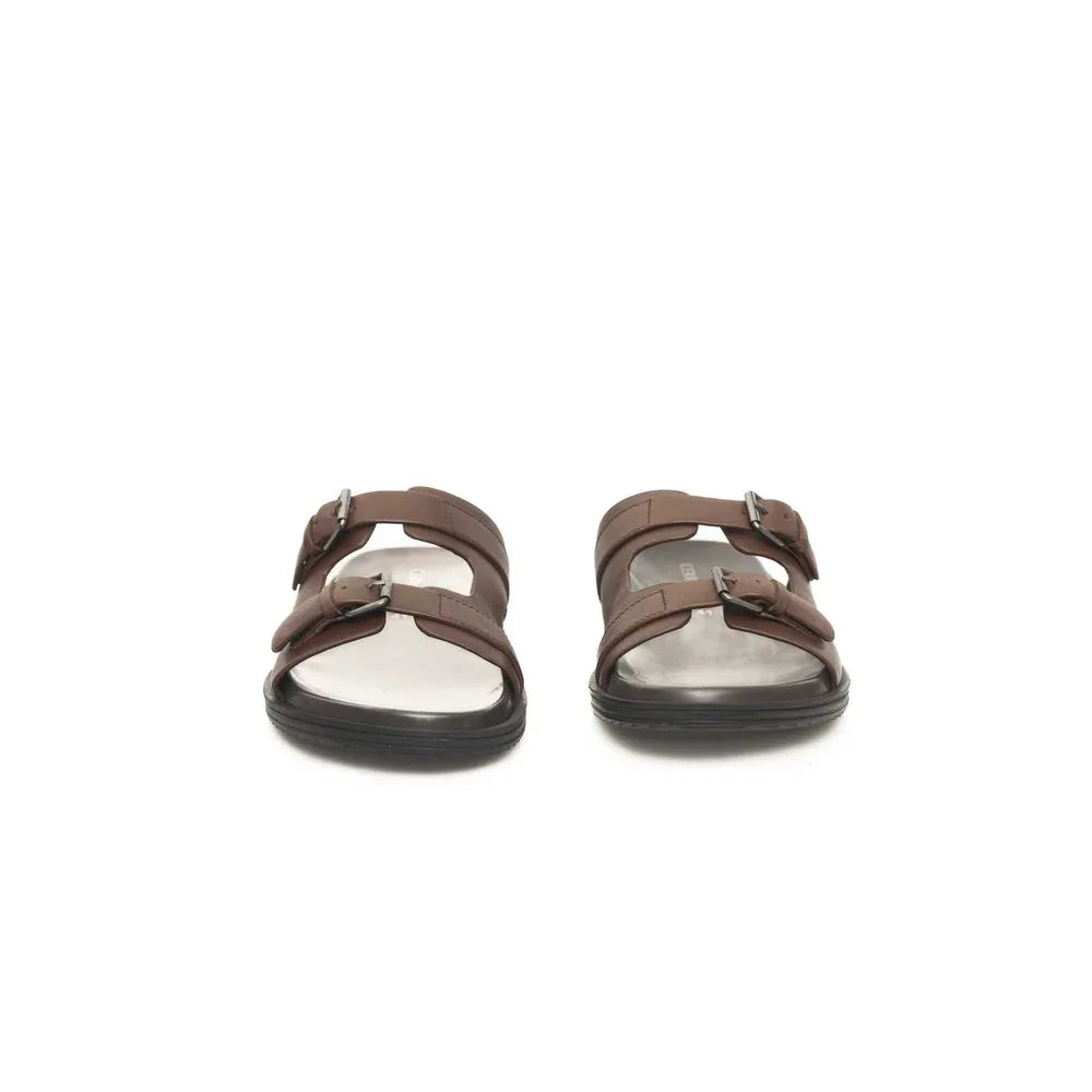 Cerruti 1881 Brown Cowhide Men Sandal - Zeiniez