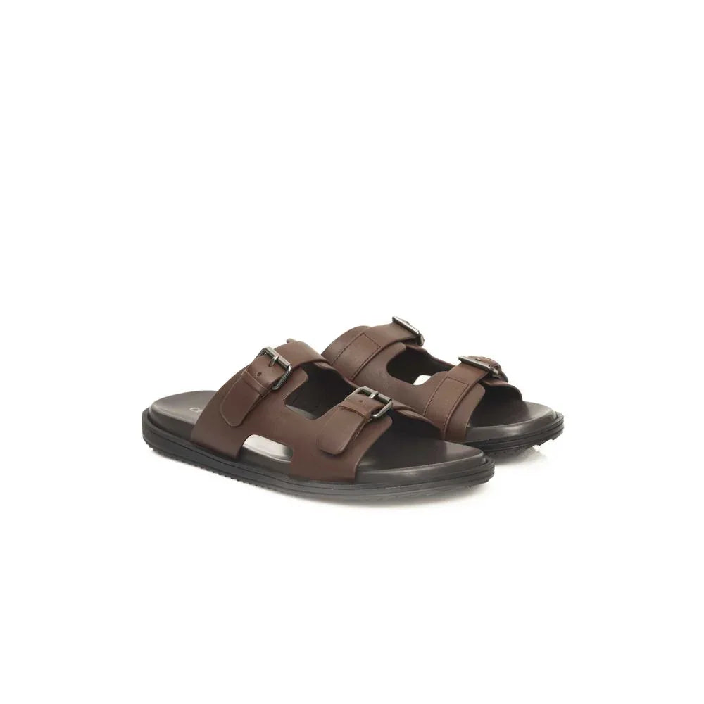 Cerruti 1881 Brown Cowhide Men Sandal - Zeiniez