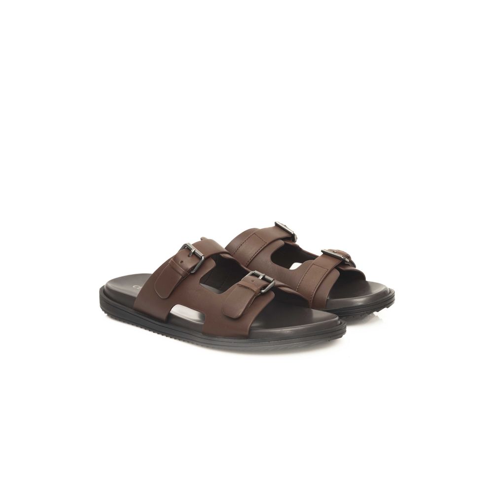 Cerruti 1881 Brown Cowhide Men Sandal - Zeiniez