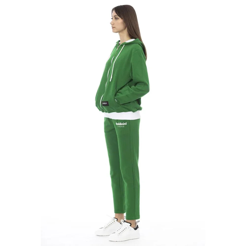 Baldinini Trend Green Cotton Women Sweater - Zeiniez