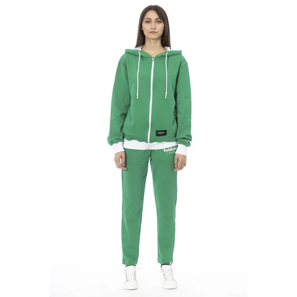 Baldinini Trend Green Cotton Women Sweater - Zeiniez