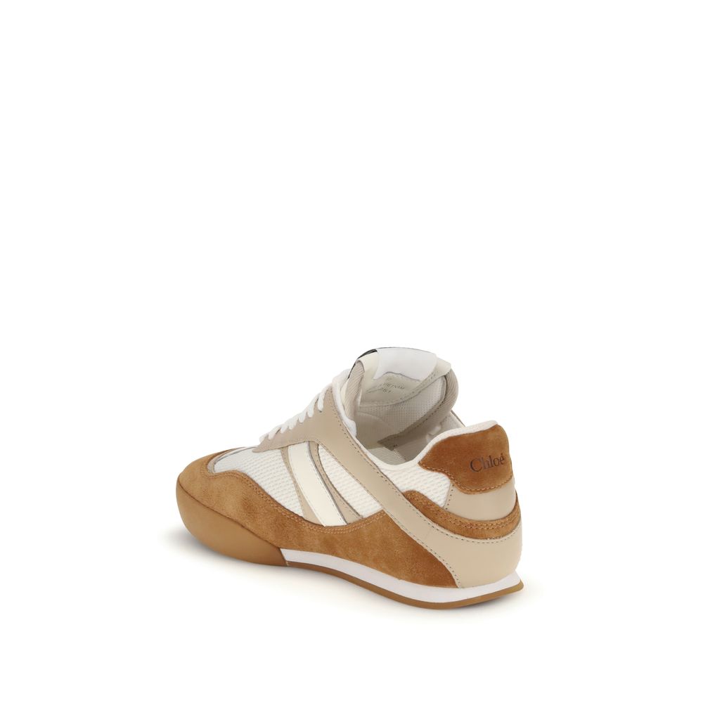 Chloé Brown Calf Leather Bos Taurus Athletic Sneakers - Zeiniez