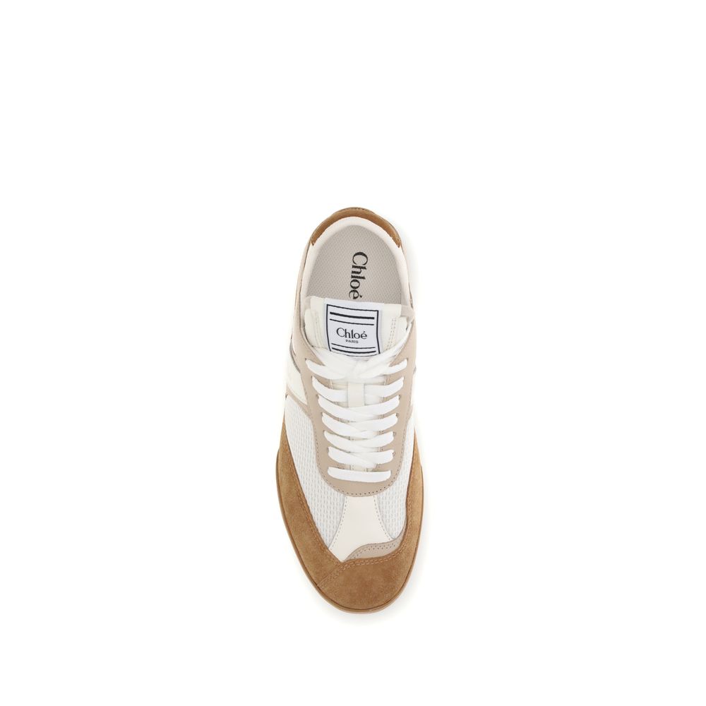 Chloé Brown Calf Leather Bos Taurus Athletic Sneakers - Zeiniez