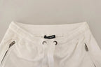 Dolce & Gabbana White Cotton Logo Patch Sweatpants Jogging Pants - Zeiniez