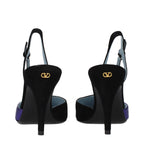 Valentino Garavani Black Leather High Heel Pumps