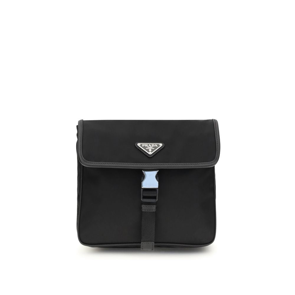 Prada Black Recycled Polyamide Shoulder Bag - Zeiniez