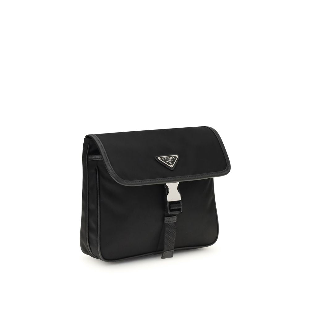Prada Black Recycled Polyamide Shoulder Bag - Zeiniez