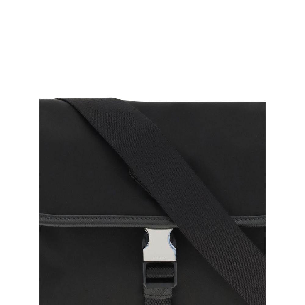 Prada Black Recycled Polyamide Shoulder Bag - Zeiniez