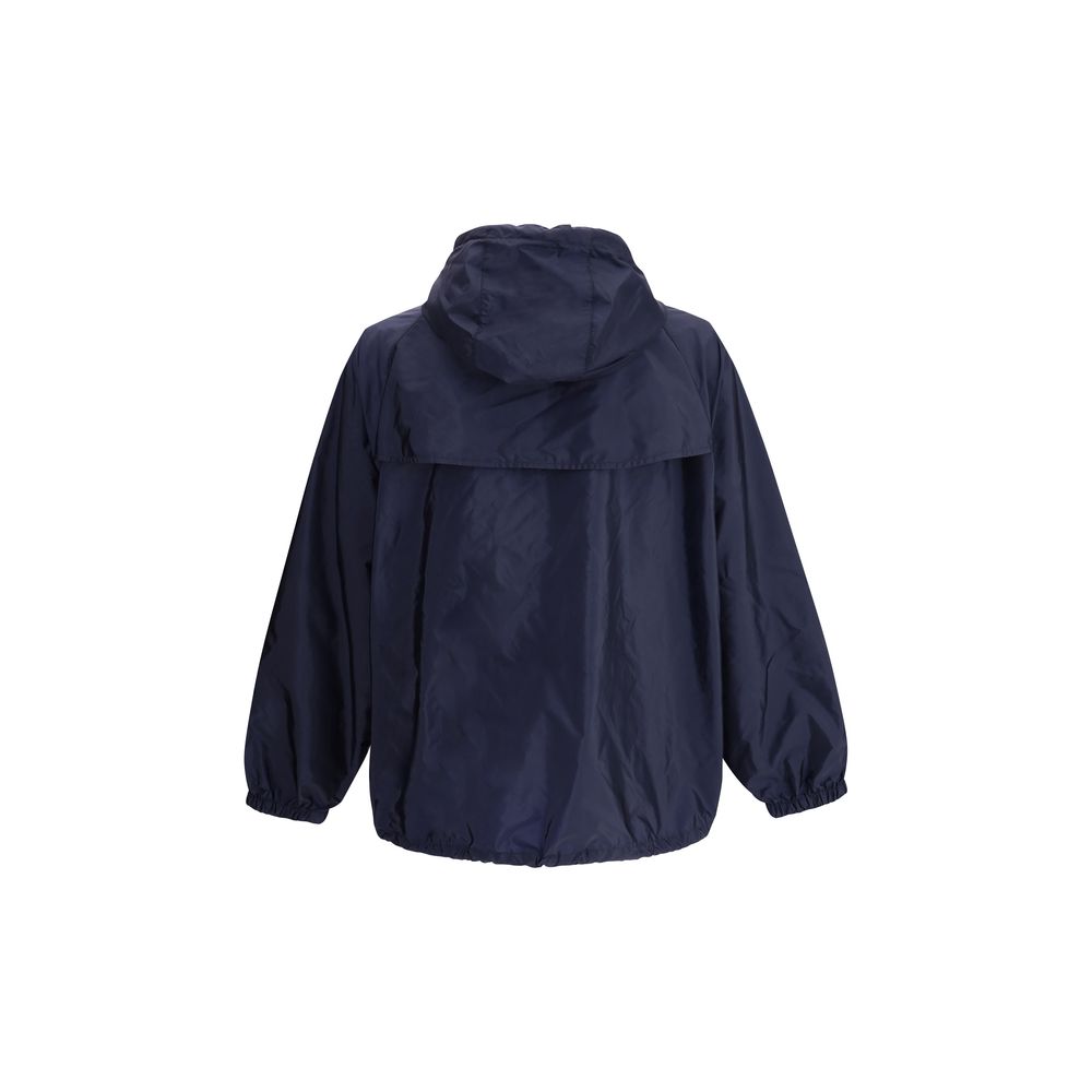 Prada Blue Recycled Polyamide Shell Jacket