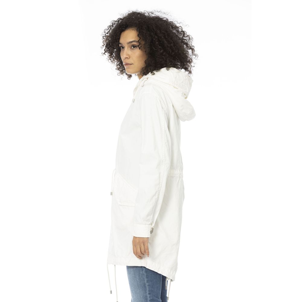 Mr&Mrs Italy White Cotton Women Parka - Zeiniez