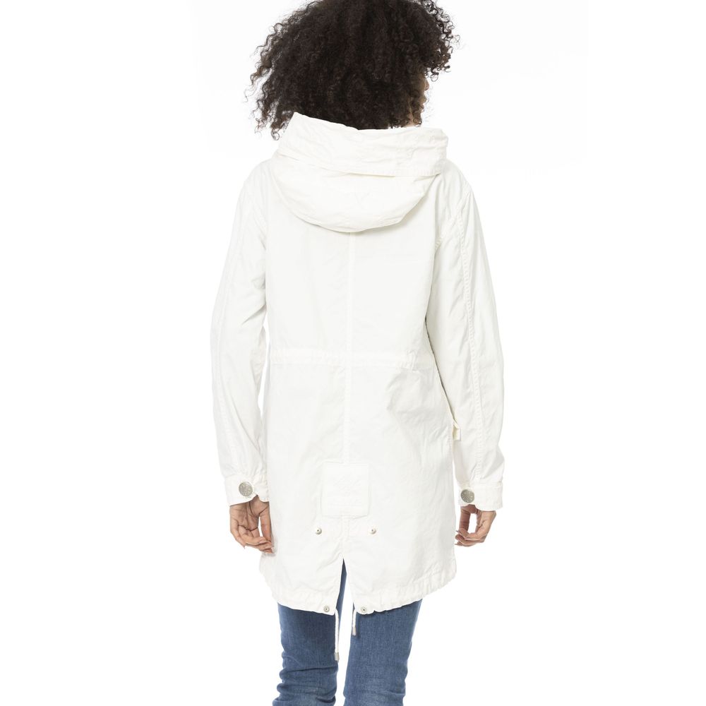 Mr&Mrs Italy White Cotton Women Parka - Zeiniez