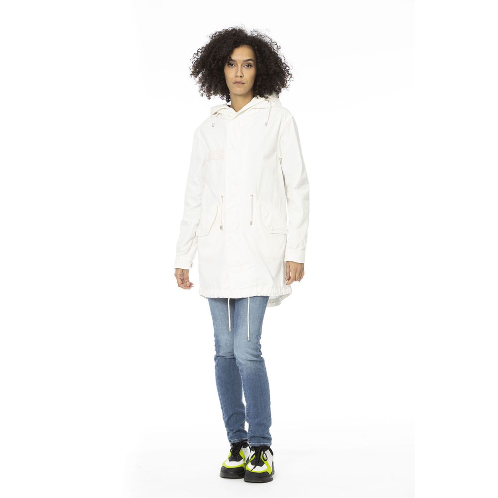 Mr&Mrs Italy White Cotton Women Parka - Zeiniez