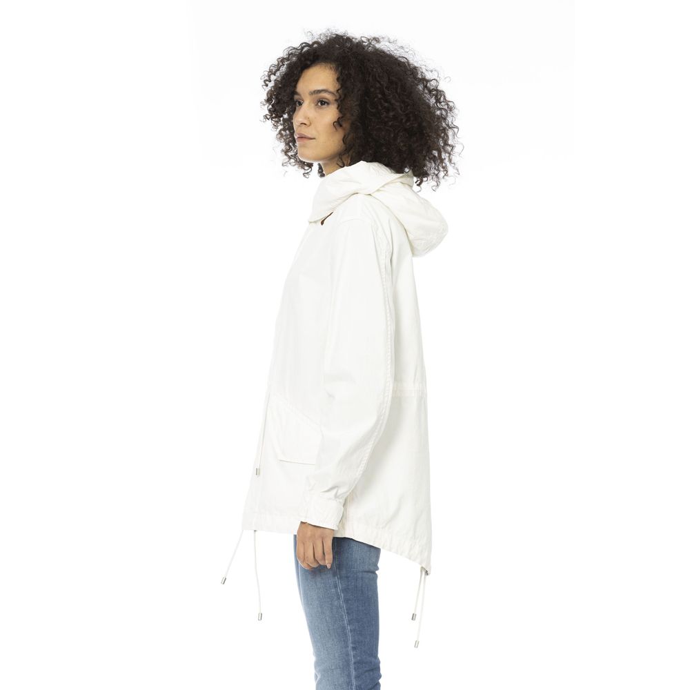 Mr&Mrs Italy White Cotton Women Parka Jacket - Zeiniez
