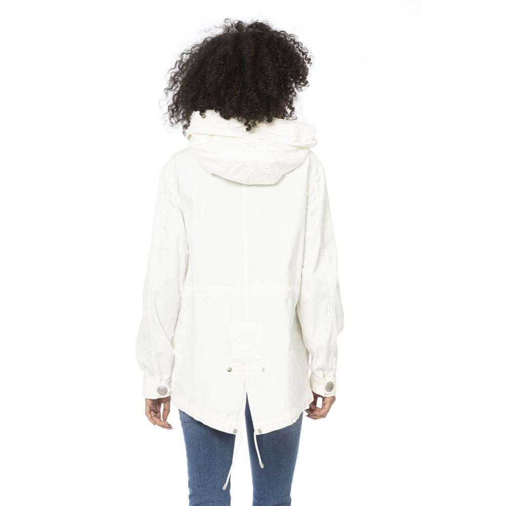 Mr&Mrs Italy White Cotton Women Parka Jacket - Zeiniez