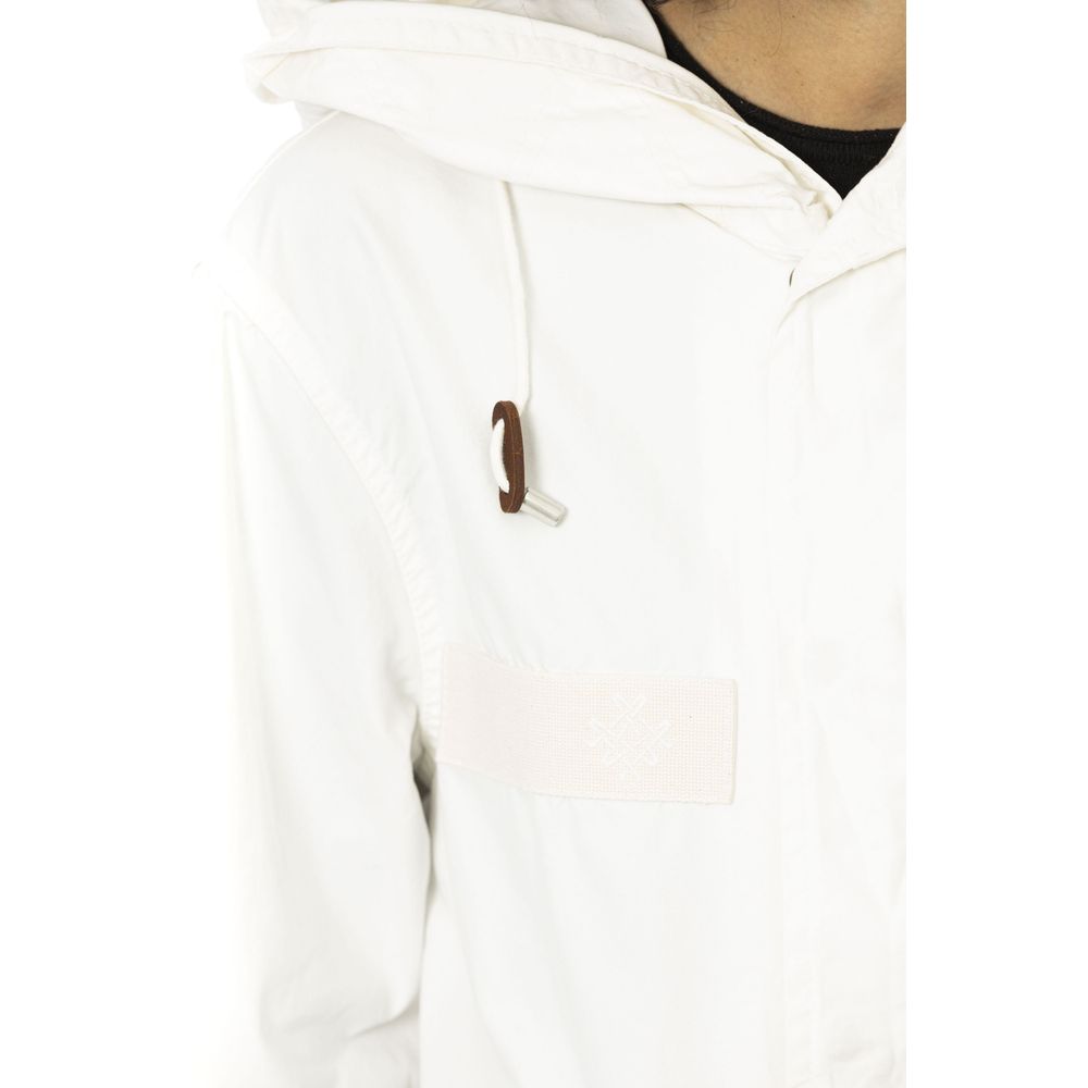 Mr&Mrs Italy White Cotton Women Parka Jacket - Zeiniez