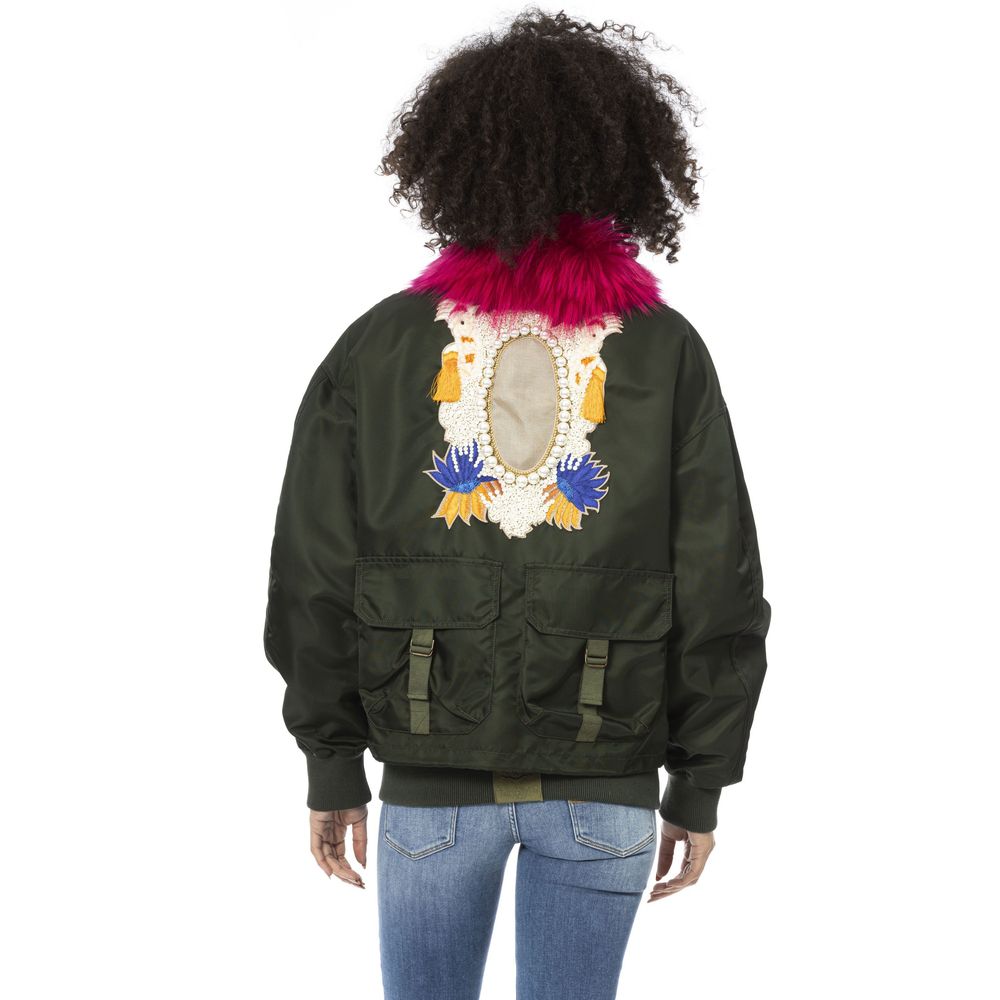 Mr&Mrs Italy Green Polyamide Women Bomber Jacket - Zeiniez