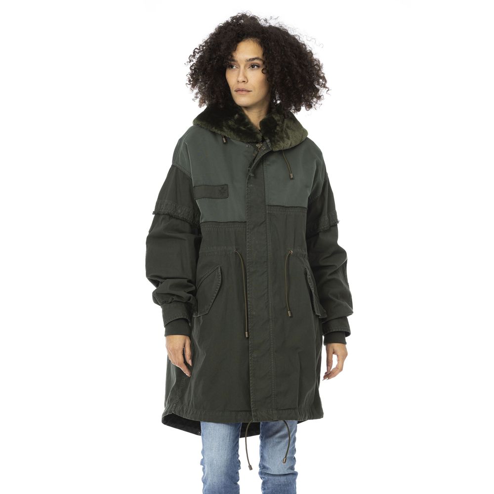 Mr&Mrs Italy Green Cotton Women Parka - Zeiniez