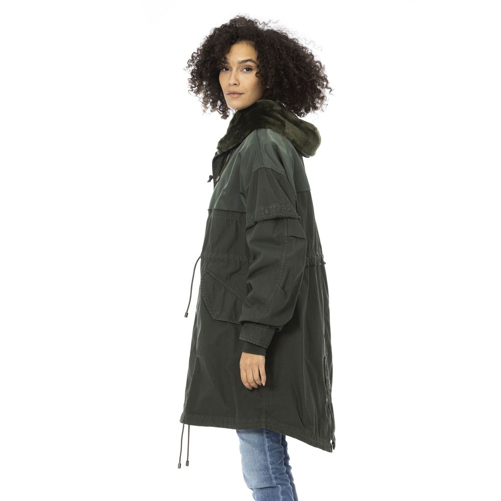 Mr&Mrs Italy Green Cotton Women Parka - Zeiniez