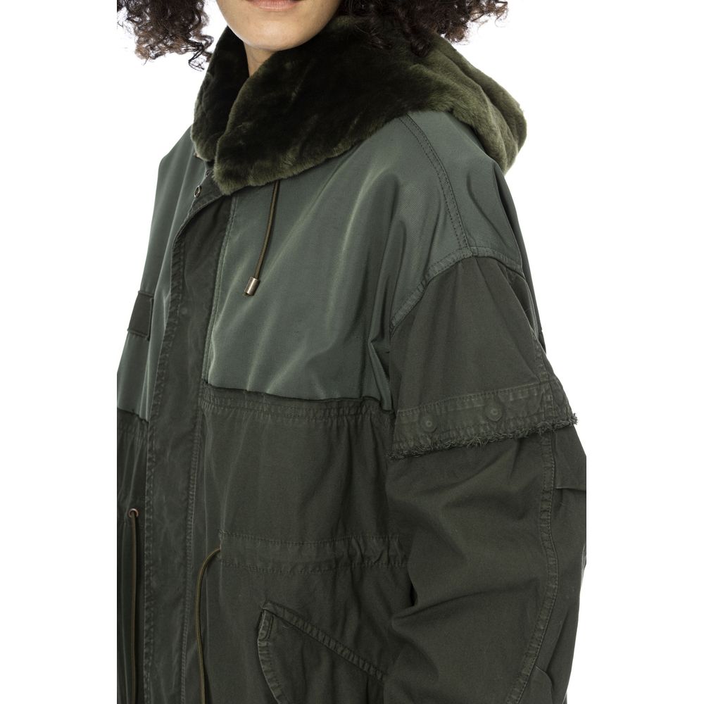 Mr&Mrs Italy Green Cotton Women Parka - Zeiniez
