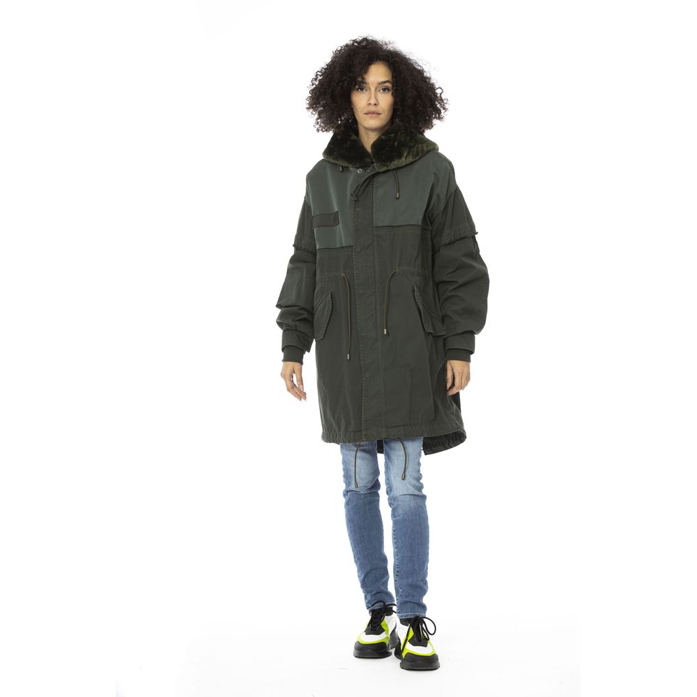 Mr&Mrs Italy Green Cotton Women Parka - Zeiniez
