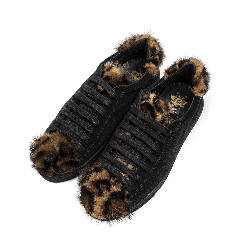 Mr&Mrs Italy Black Leather Women Sneaker - Zeiniez