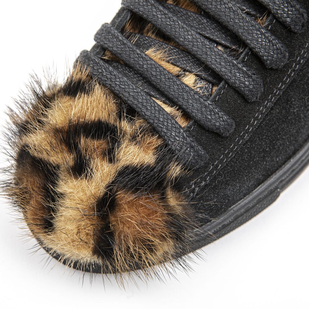 Mr&Mrs Italy Black Leather Women Sneaker - Zeiniez