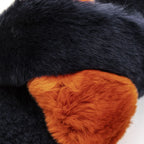 Mr&Mrs Italy Blue Rabbit Fur Women Sandal - Zeiniez