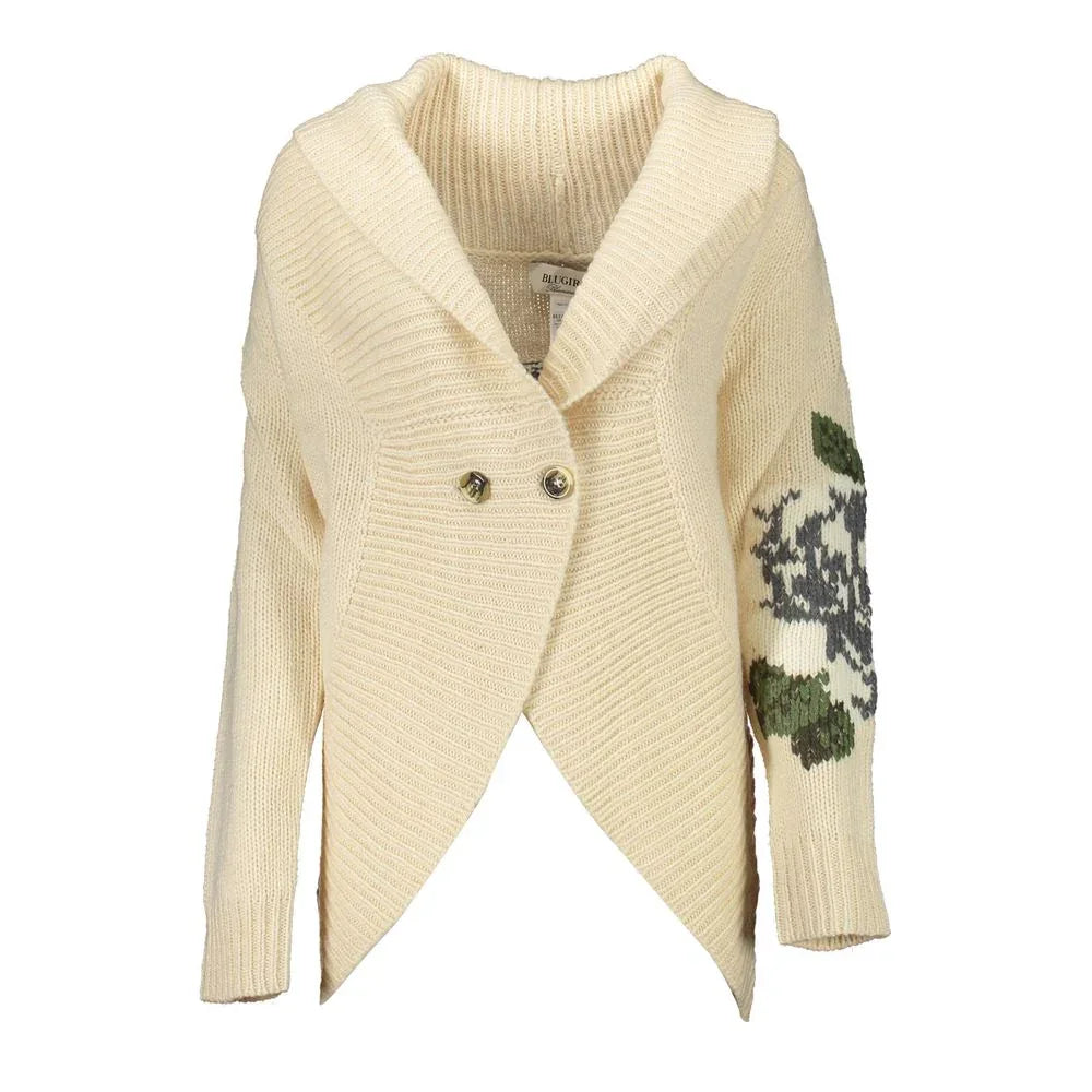 Blugirl Beige Acrylic Women Cardigan - Zeiniez