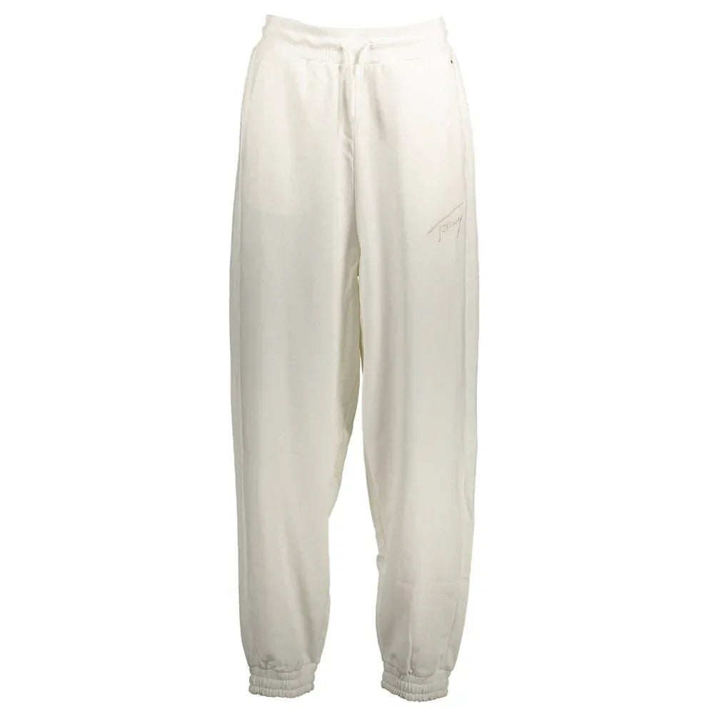 Tommy Hilfiger White Cotton Women's Sweatpant - Zeiniez
