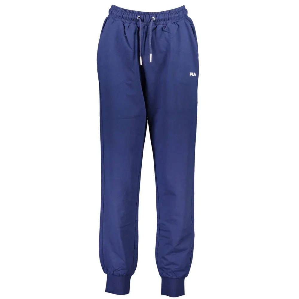 Fila Blu Cotton Women Sweatpant - Zeiniez