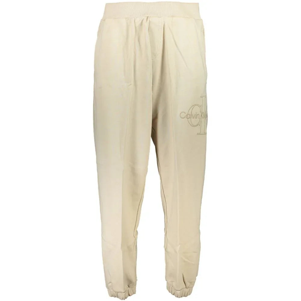Calvin Klein Beige Cotton Men's Sweatpant - Zeiniez